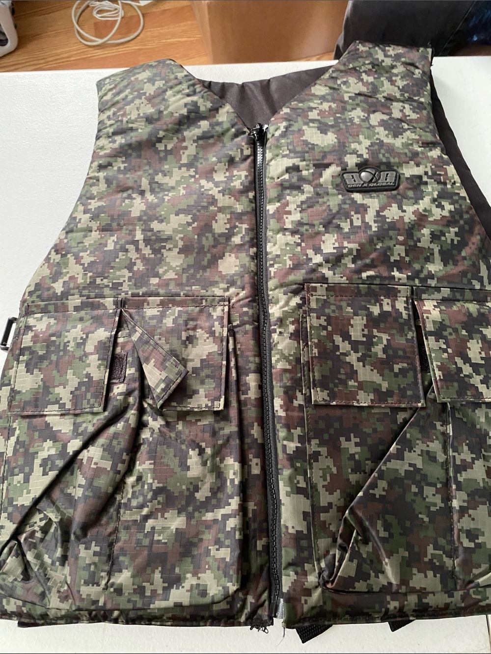 Men's Digital Camo/black Paintball Tactical, Reversible Utility Vest